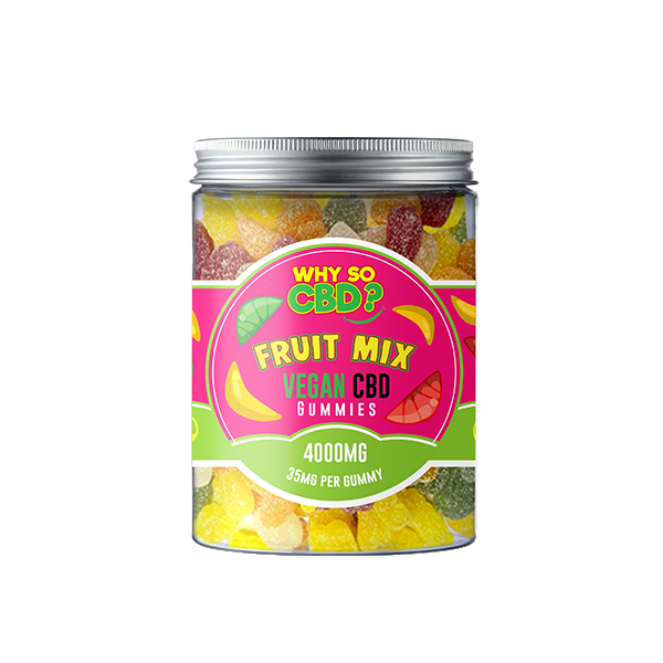 Why So CBD? 4000mg Broad Spectrum CBD Large Vegan Gummies - 11 Flavours